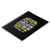 Super Cool Substation Electricia Funny Gift Notitieboek (Linkerzijde)