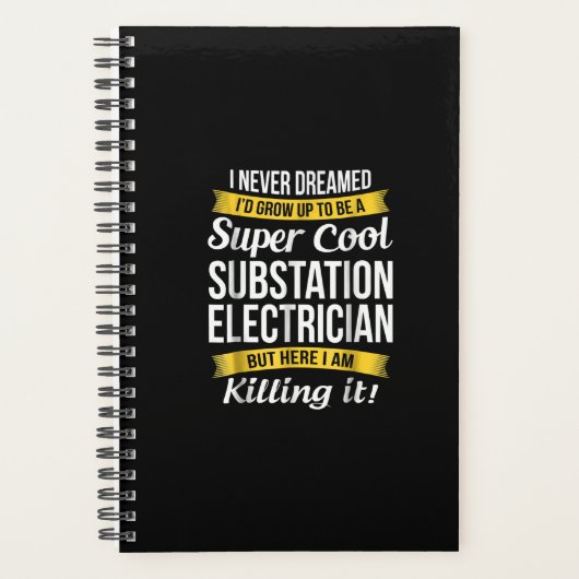 Super Cool Substation Electricia Funny Gift Planner (Voorkant)