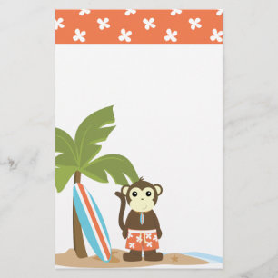 Super Cool Surf Monkey Briefpapier