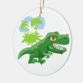 Super Cool T-Rex keramisch Ornament (Links)