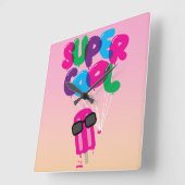 Super Cool Vierkante Klok (Hoek)