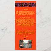 Super Cool Wedding-programma Programmakaart (Achterkant)