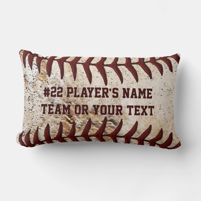 Super Coole Baseball Team Kussens met UW TEKST (Voorkant)