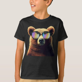 Super Coole Bruine Beer met Zonnebril T-shirt