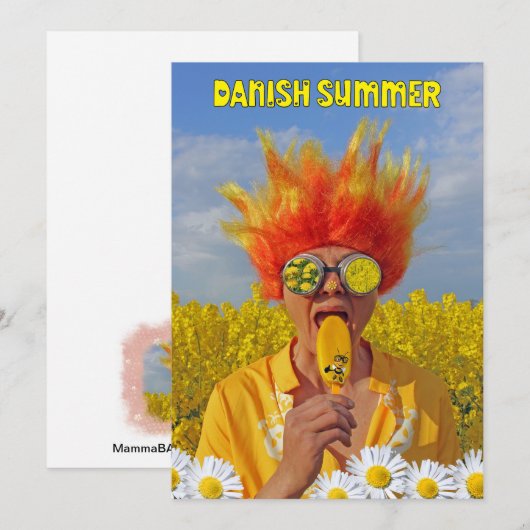 Super Coole Deense Zomer Wenskaart! Kaart (Voorkant / Achterkant)