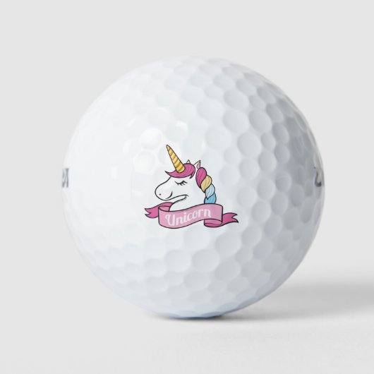 Super coole eenhoorn golfballen (Voorkant)