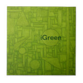 Super coole groene Tegel! Tegeltje (Voorkant)