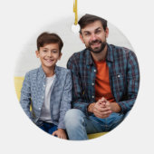 Super coole kleinzoon die het doodt & aangepaste f keramisch ornament (Achterkant)