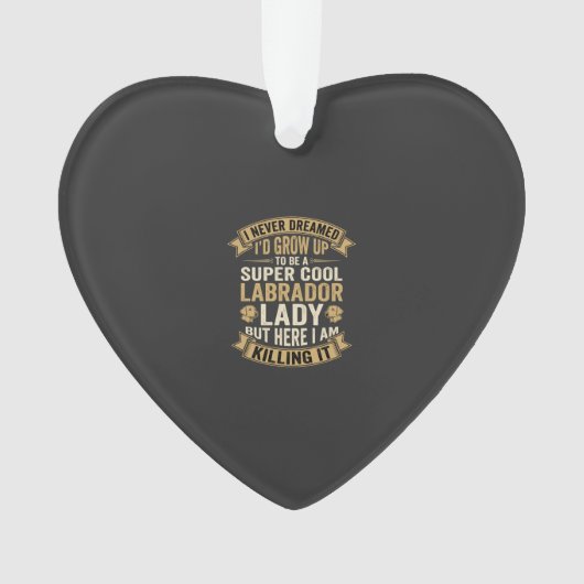 Super Coole Labrador Dame Hondenliefhebber Ornament (voorkant)