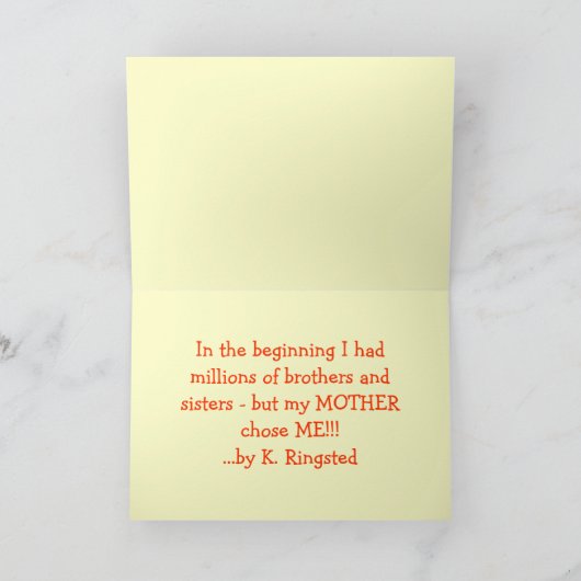 Super coole Moederdag Kaart! Kaart (Binnen)