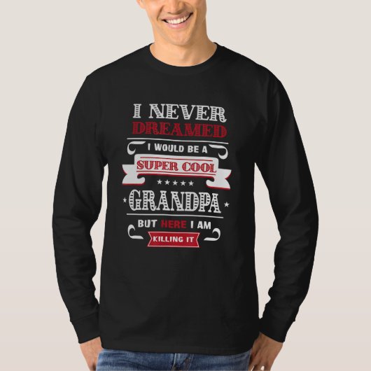 Super coole opa doden het Vaderdag opa T-shirt (Voorkant)