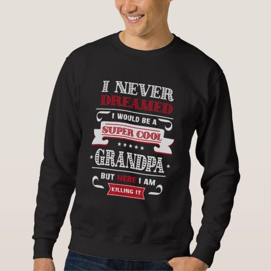 Super coole opa doden het Vaderdag opa Trui (Voorkant)