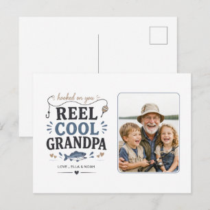 Super Coole Opa Vis Thema Fotokaart Briefkaart
