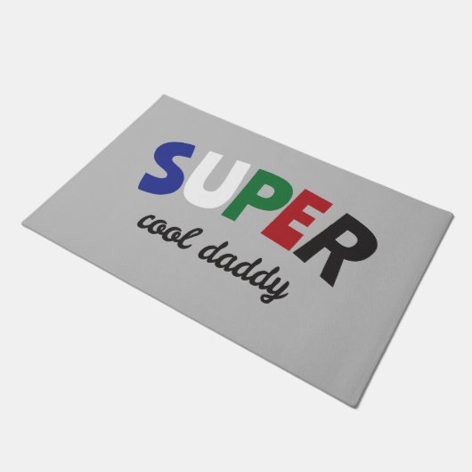 Super coole papa deurmat (Schuin)