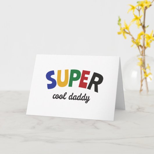 Super coole papa kaart (Gele Bloem)