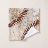 Super Coole Rustieke Baseball Handdoekenset Bad Handdoek (Wasdoekje)