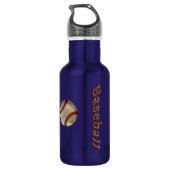 Super Coole Vintage Honkbal Geschenken PERSOONLIJK Waterfles (Achterkant)
