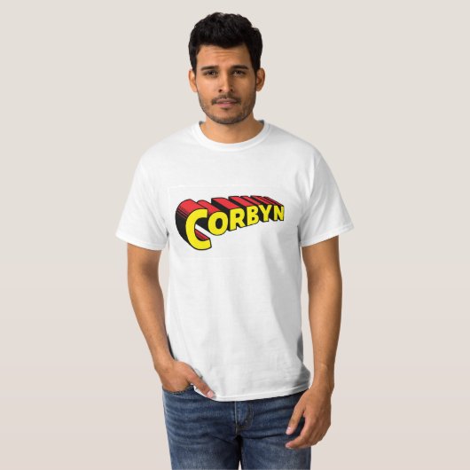 Super Corbyn T-shirt (Voorkant volledig)