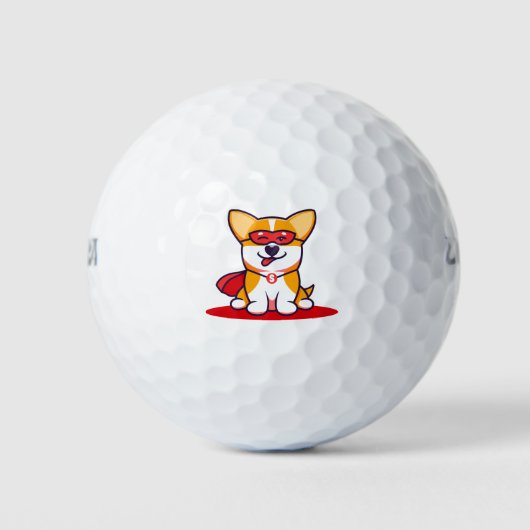 Super Corgi Golfballen (Voorkant)
