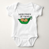 Super Cousin of Twins Pod Romper (Voorkant)