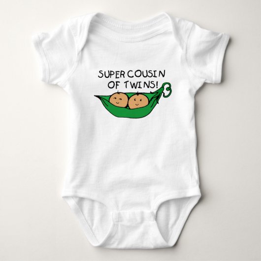 Super Cousin of Twins Pod Romper (Voorkant)