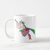 Super Cow Cartoon Character Koffiemok (Links)