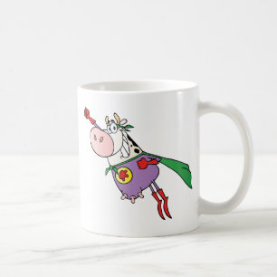Super Cow Cartoon Character Koffiemok