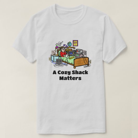 Super Cozy Ham Radio Shack T-Shirt (Design voorkant)