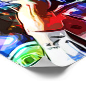 Super Crayon Colored Bicycle Race Poster (Hoek)