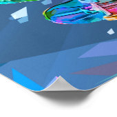 Super Crayon Colored Silhouette Skateboarder Poster (Hoek)