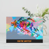 Super Crayon Colored Sprinters Kaart (Staand voorkant)