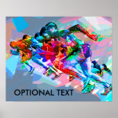Super Crayon Colored Sprinters Poster (Voorkant)