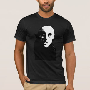 Super Creepy Nosferatu Face T-shirts, Mokken T-shirt