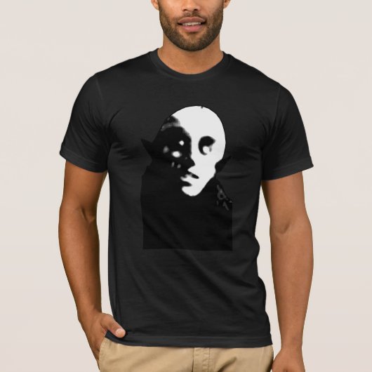 Super Creepy Nosferatu Face T-shirts, Mokken T-shirt (Voorkant)
