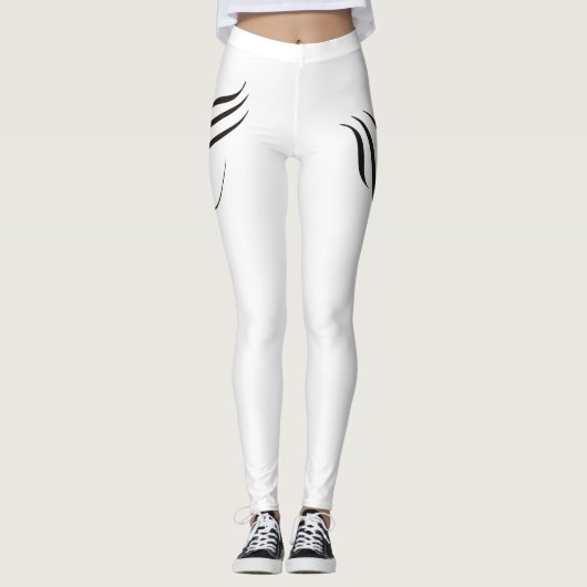 Super Cursief tattoo Leggings (Voorkant)