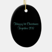Super Cute 1st Ornament voor kerstmis (Achterkant)