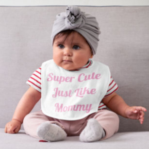 Super Cute als mammie Girl Baby Slabbetje
