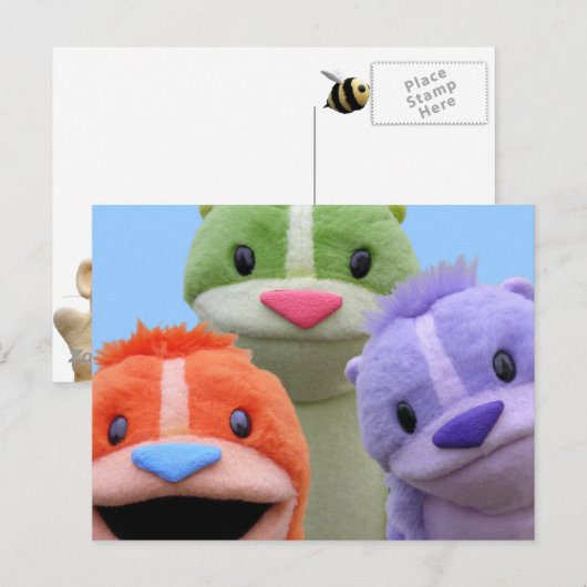 Super Cute Animal Briefkaart (Voorkant / Achterkant)