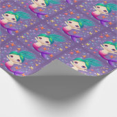 Super Cute Baby Mermaid Cadeaupapier (Hoek)