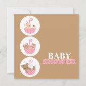 Super Cute Baby Shower Uitnodigingen (Voorkant)