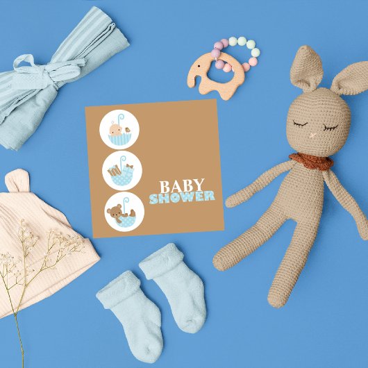 Super Cute Baby Shower-uitnodigingen Kaart