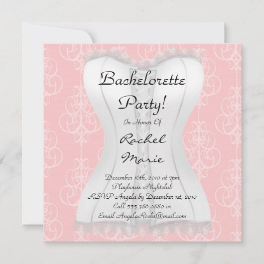 Super Cute Bachelorette Party Kaart (Voorkant)