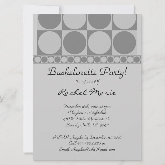 Super Cute Bachelorette Party Kaart (Voorkant)