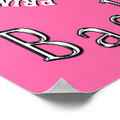 Super Cute Basketball-Posters met naam en nummer Poster (Hoek)