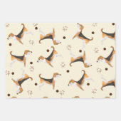 Super Cute Beagle hondenliefhebbers neutrale kleur Inpakpapier Vel (Voorkant)