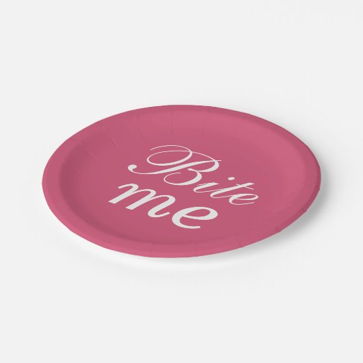 Super Cute Bite me Bord - roze (Gekanteld)