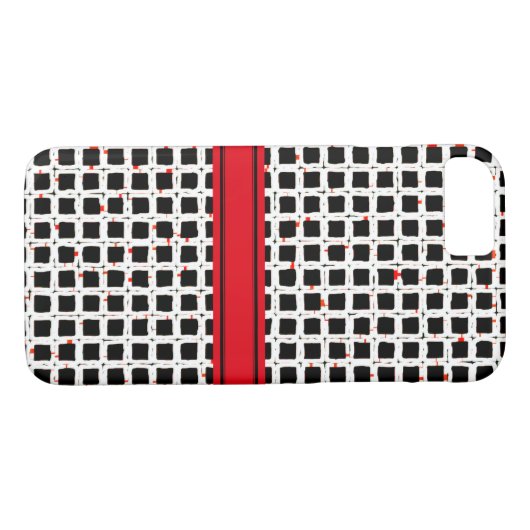 Super Cute Black White Pattern Chic Case-Mate iPhone Case (Achterkant (Horizontaal))
