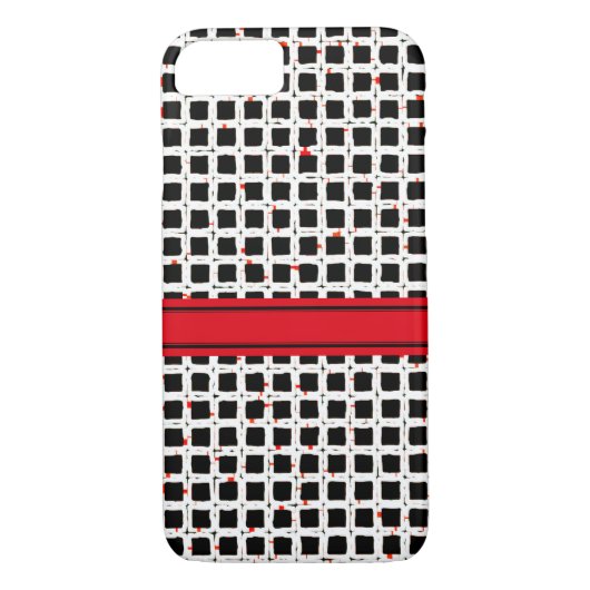 Super Cute Black White Pattern Chic Case-Mate iPhone Case (Achterkant)