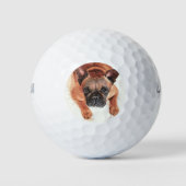 Super Cute Brown French Bulldog Golfballen (Voorkant)