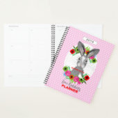Super Cute Bunny Rabbit, gepersonaliseerd Planner (Display)